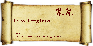 Nika Margitta névjegykártya